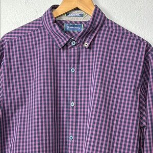 William‎ Murray Golf Button Down Men's Checkered Shirt